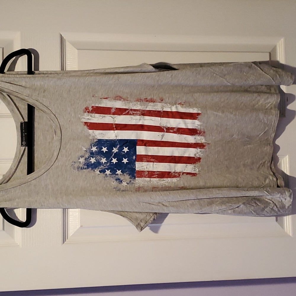 American flag tank top